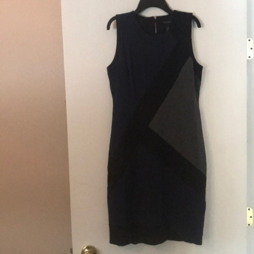White House Black Market Graphic Colorblock Dress